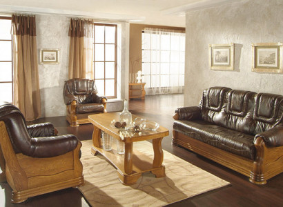 Klassischer Fernseh Sessel Leder 1 Sitzer Couch Sofa Polster Einsitzer 1er Neu